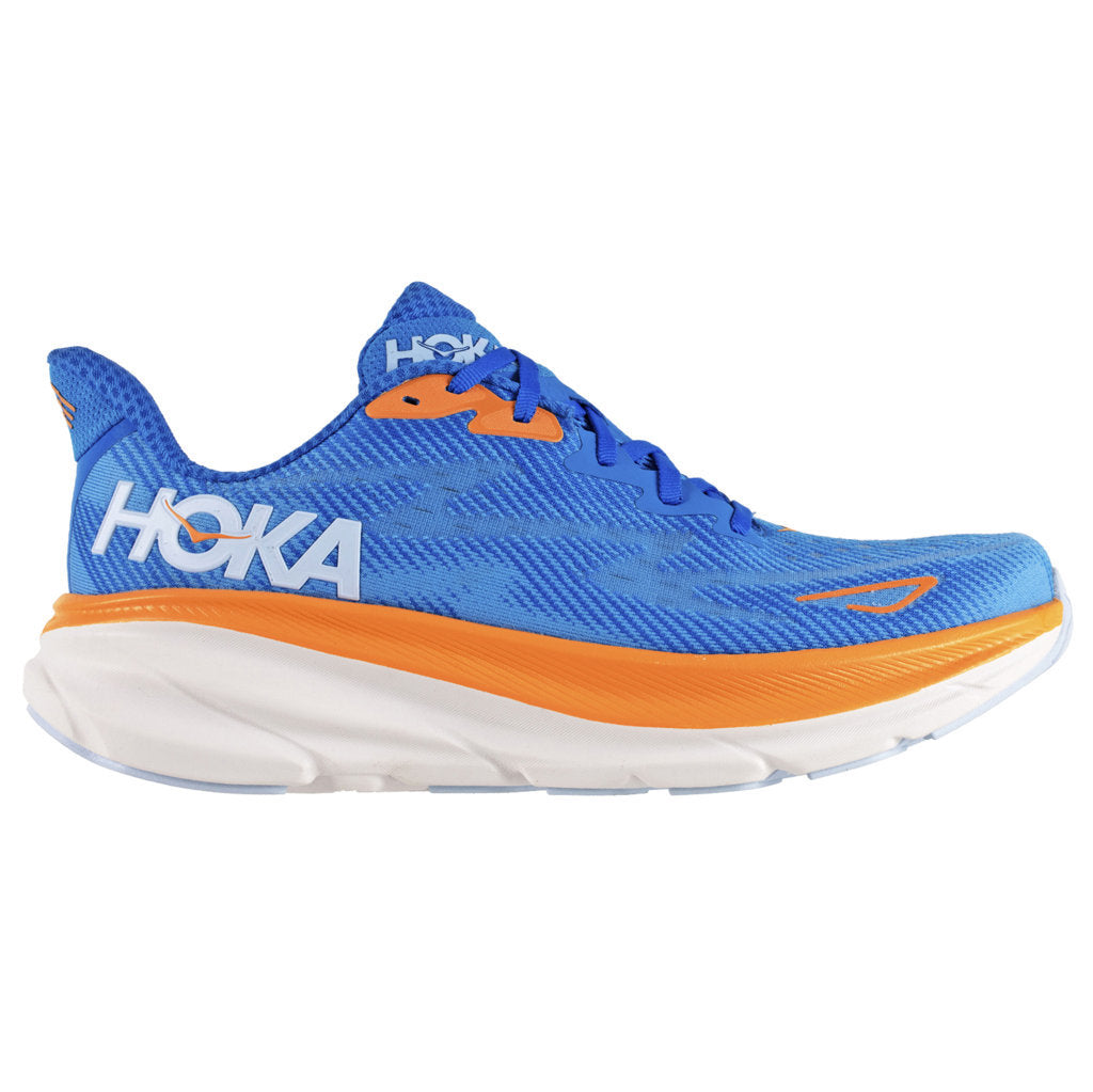 Hoka One One Clifton 9 Textile Mens Sneakers#color_coastal sky all aboard
