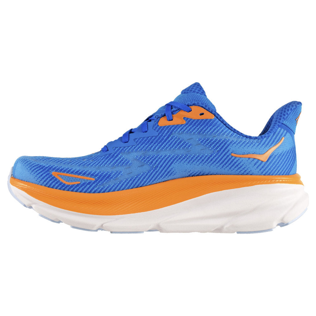 Hoka One One Clifton 9 Textile Mens Sneakers#color_coastal sky all aboard