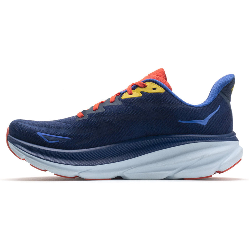 Hoka One One Clifton 9 Textile Mens Sneakers#color_bellwether blue dazzling blue