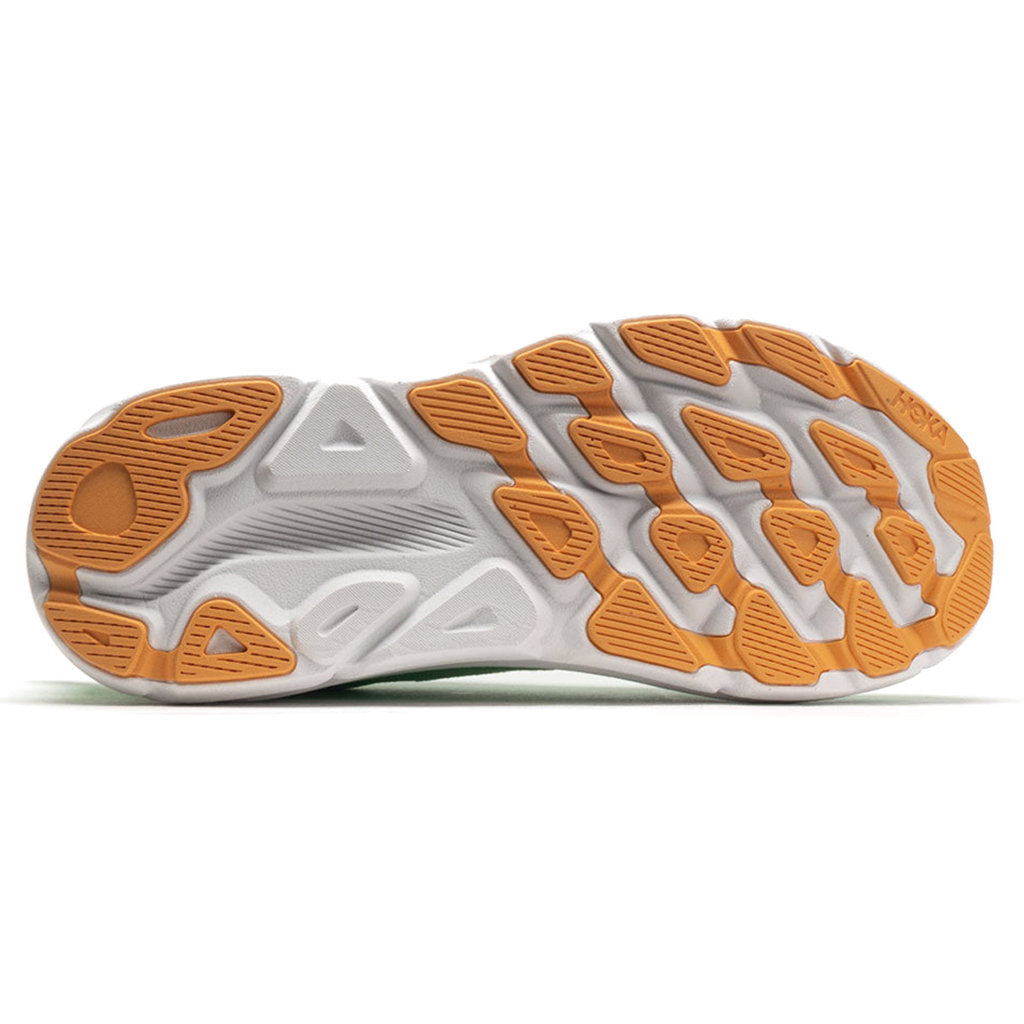 Hoka One One Clifton 9 Textile Mens Sneakers#color_zest lime glow