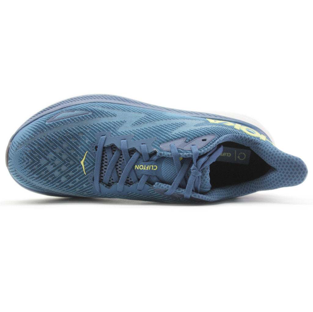 Hoka Clifton 9 Mesh Men's Running Shoes#color_midnight ocean blue steel