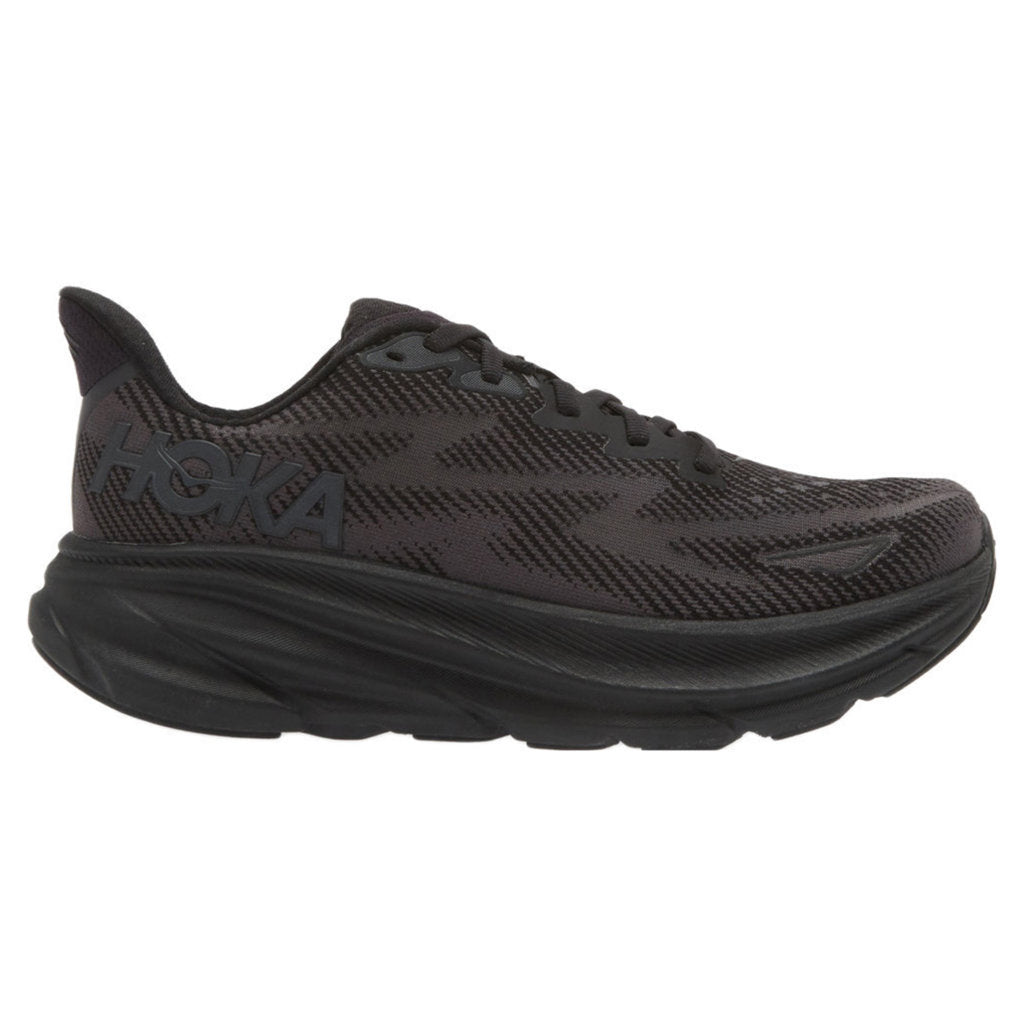 Hoka Clifton 9 Mesh Women's Running Shoes#color_black black