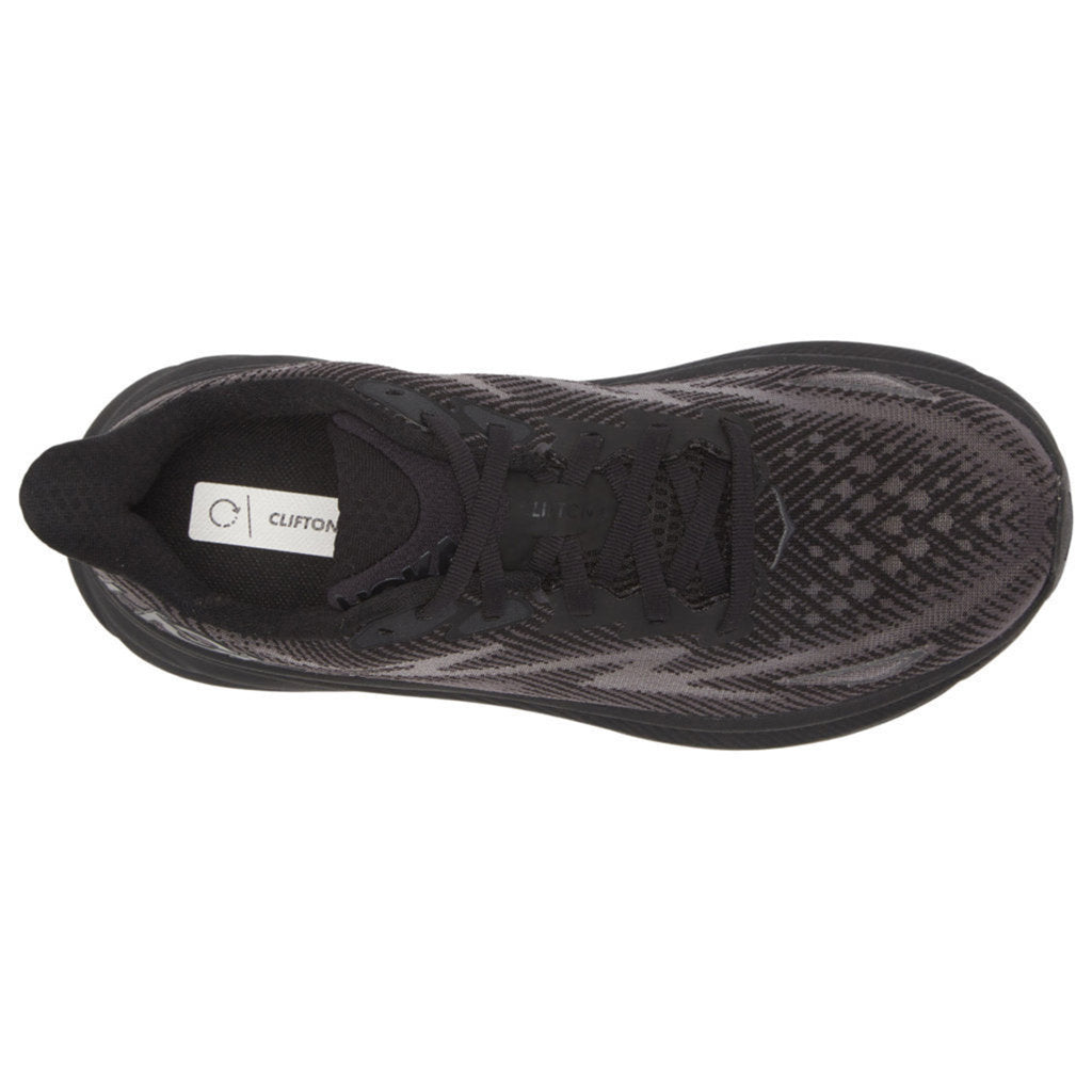 Hoka Clifton 9 Mesh Women's Running Shoes#color_black black