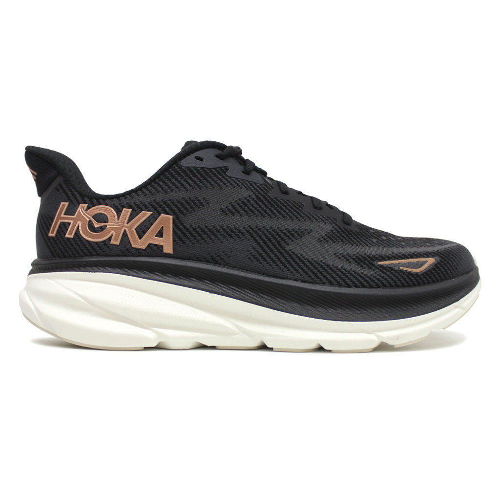 Hoka Clifton 9 Mesh Women's Running Shoes#color_black rose gold