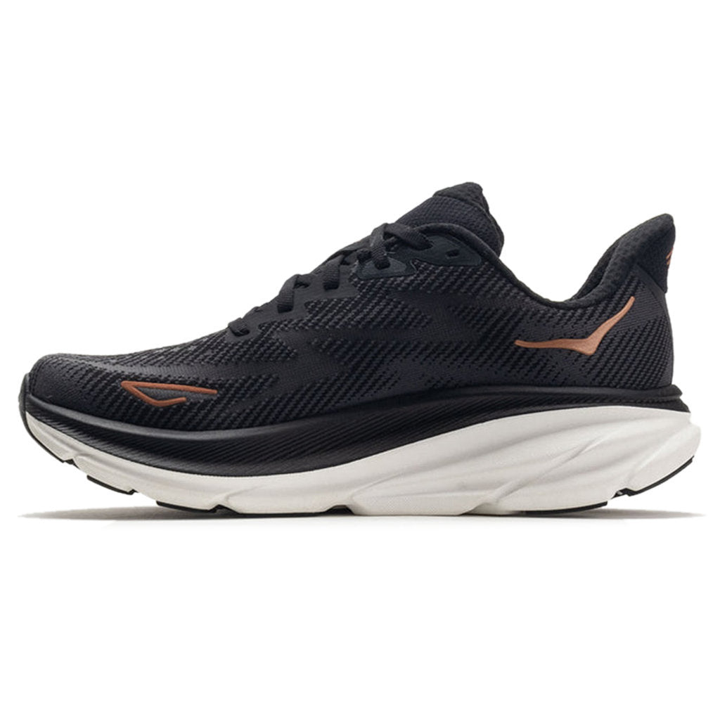 Hoka One One Clifton 9 Textile Womens Sneakers#color_black copper