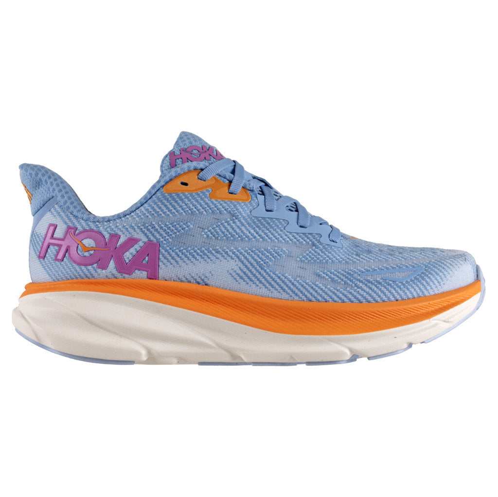 Hoka One One Clifton 9 Textile Womens Sneakers#color_airy blue ice water