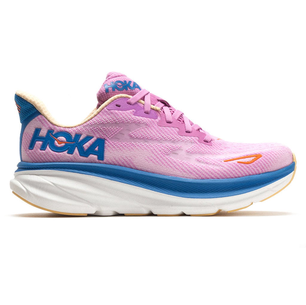 Hoka One One Clifton 9 Textile Womens Sneakers#color_cyclamen sweet lilac