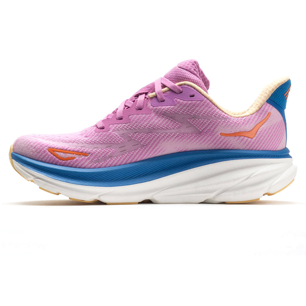 Hoka One One Clifton 9 Textile Womens Sneakers#color_cyclamen sweet lilac
