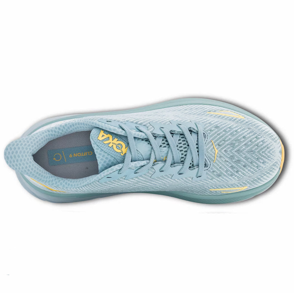 Hoka One One Clifton 9 Textile Womens Sneakers#color_cloud blue ice flow