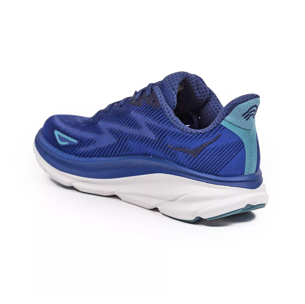 Hoka One One Clifton 9 Textile Womens Sneakers#color_bellwether blue evening sky