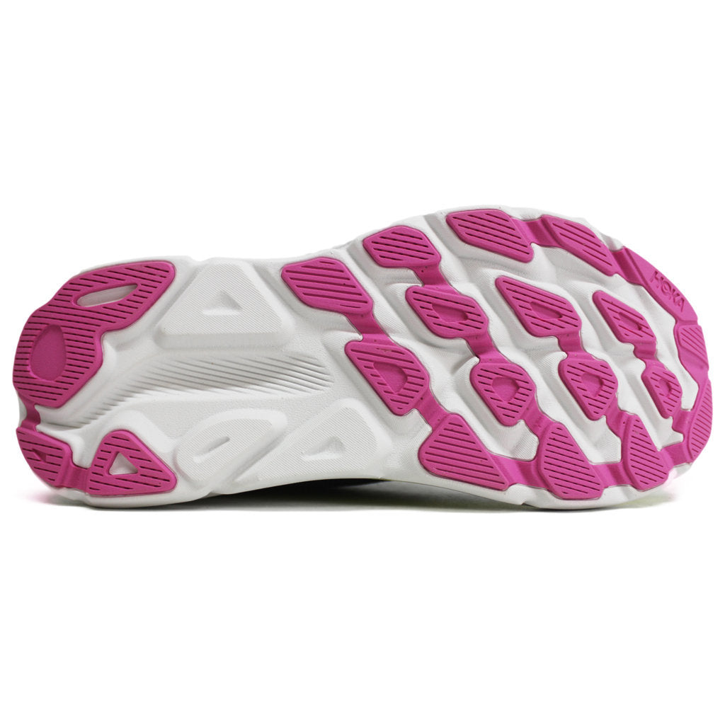 Hoka One One Clifton 9 Textile Womens Sneakers#color_black all aboard