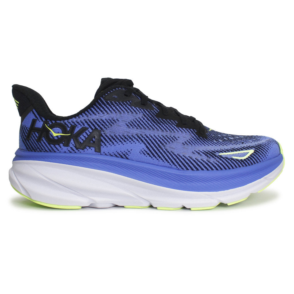 Hoka Clifton 9 Mesh Women's Running Shoes#color_black stellar blue