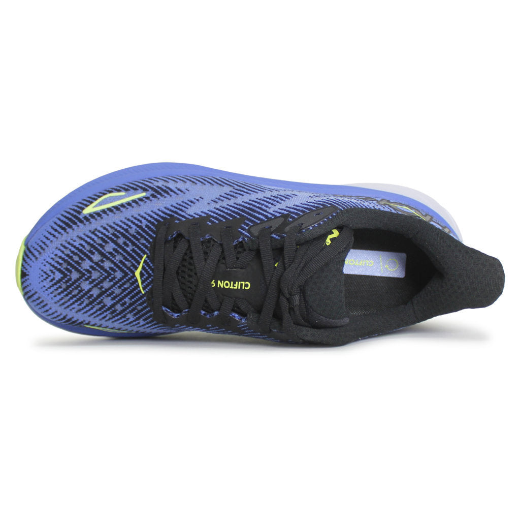 Hoka Clifton 9 Mesh Women's Running Shoes#color_black stellar blue