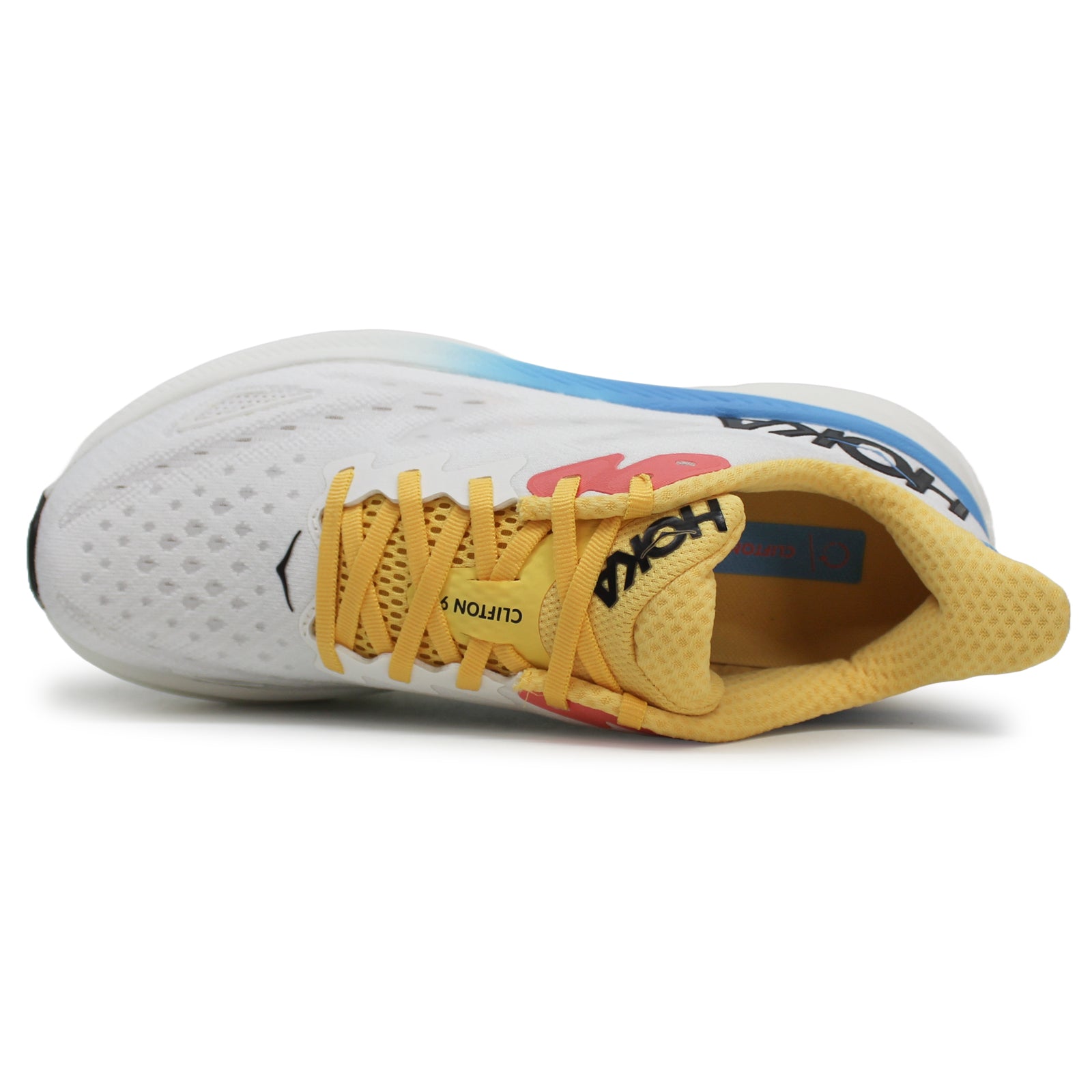 Hoka Clifton 9 Mesh Women's Running Shoes#color_blanc de blanc swim day