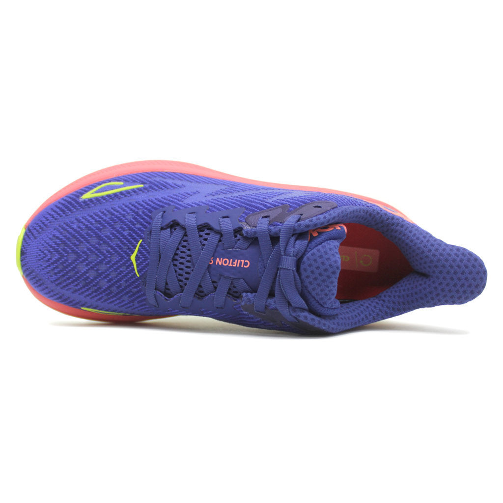 Hoka Clifton 9 Mesh Women's Running Shoes#color_evening sky coral