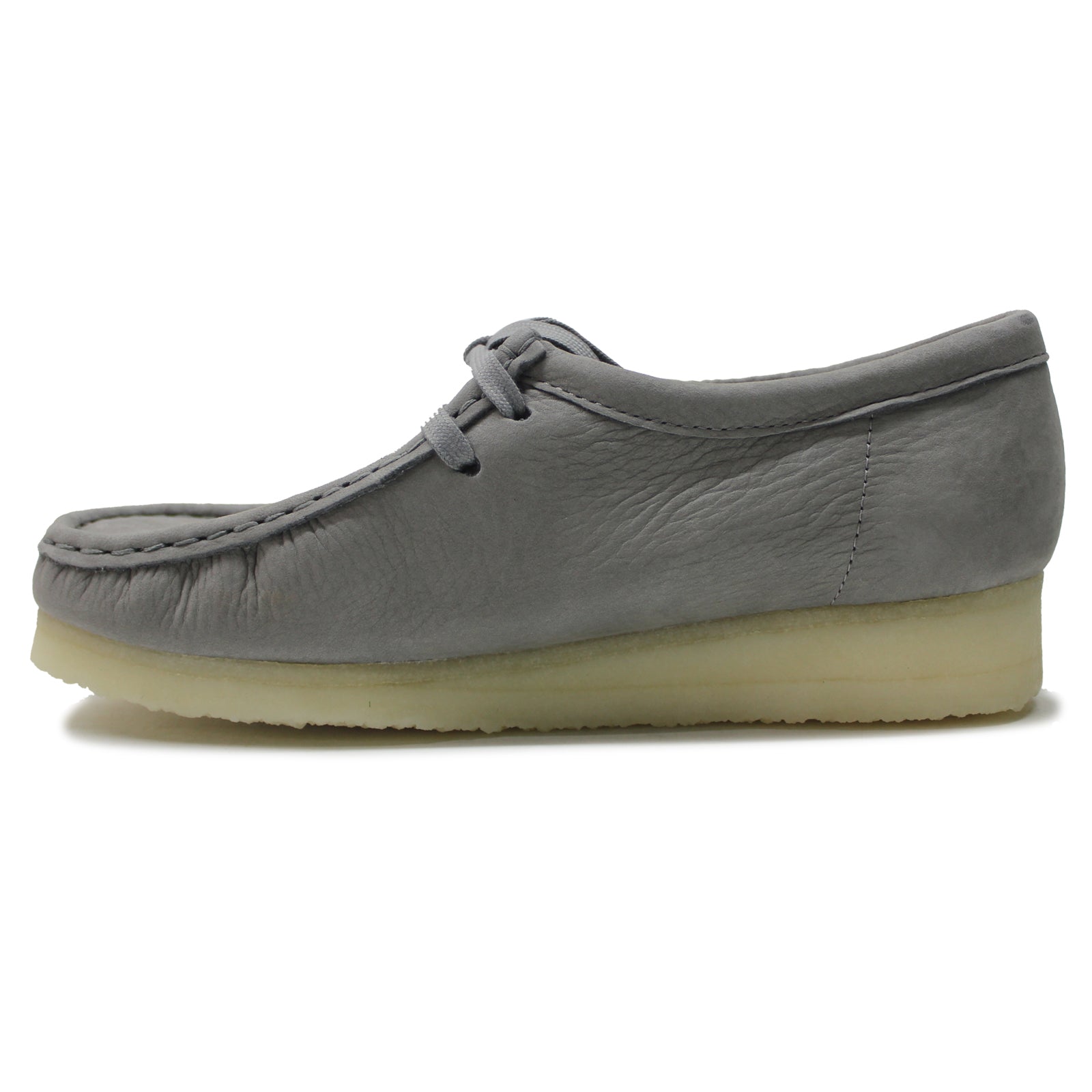 Clarks Originals Wallabee Nubuck Womens Shoes#color_grey