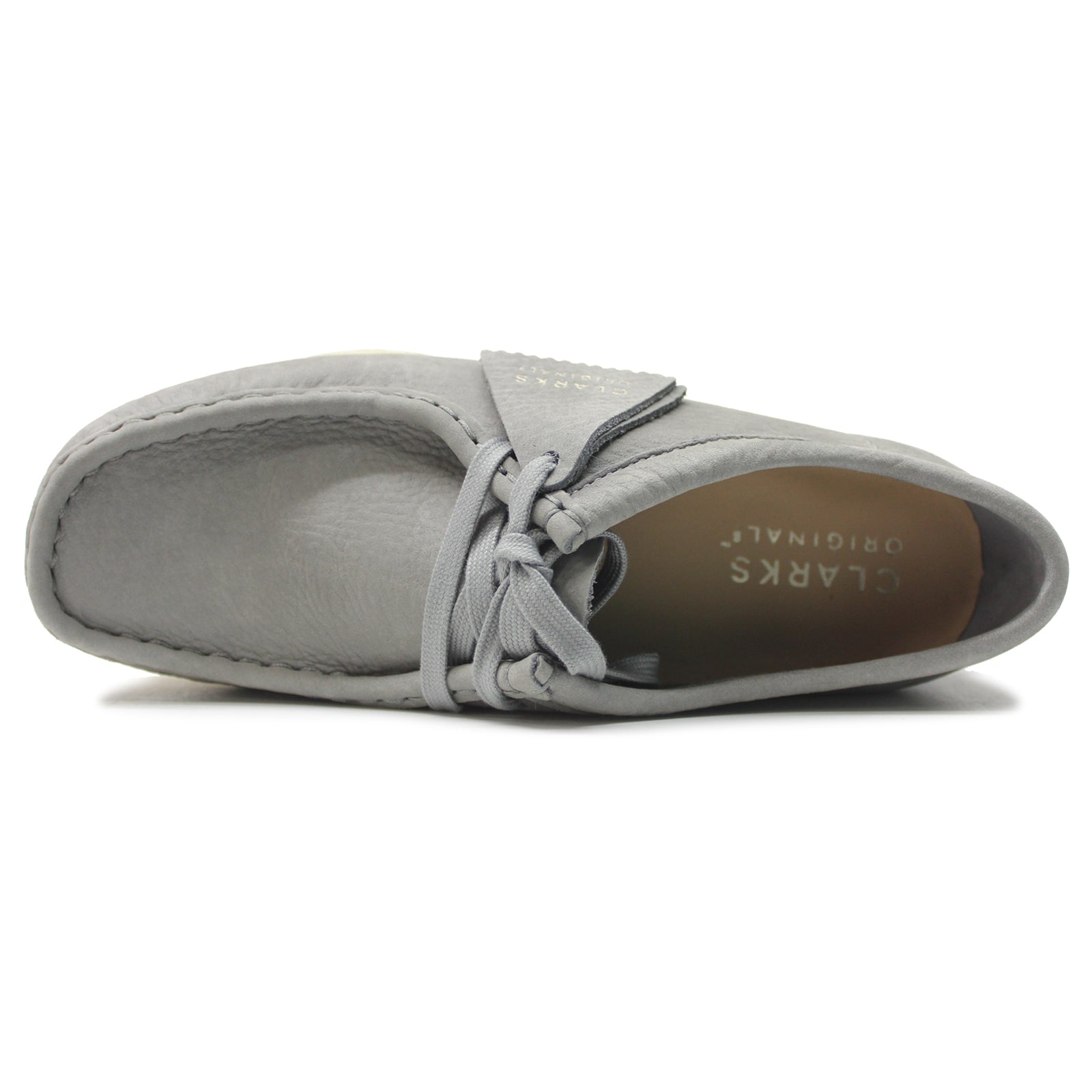 Clarks Originals Wallabee Nubuck Womens Shoes#color_grey