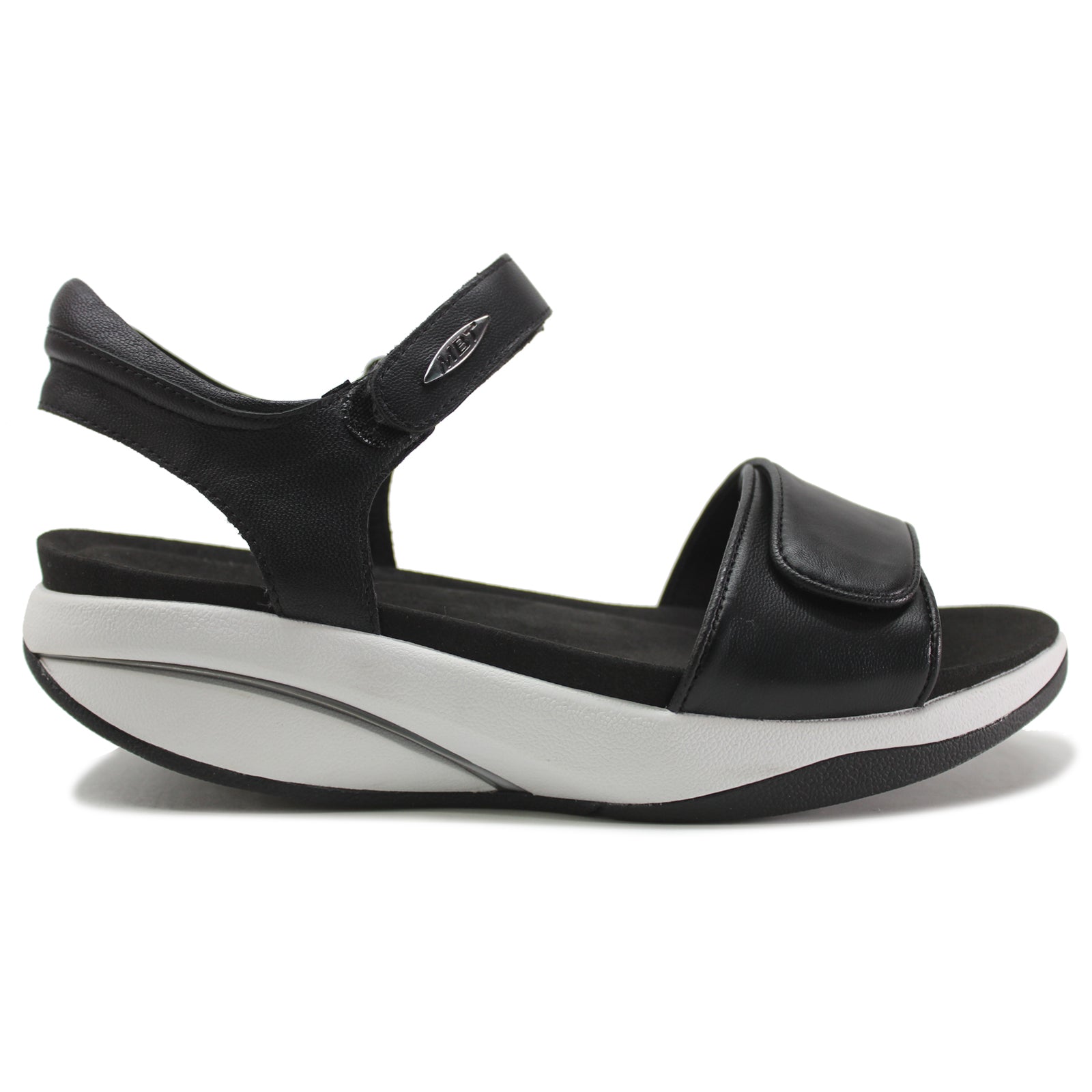 MBT Malia Leather Womens Sandals#color_black
