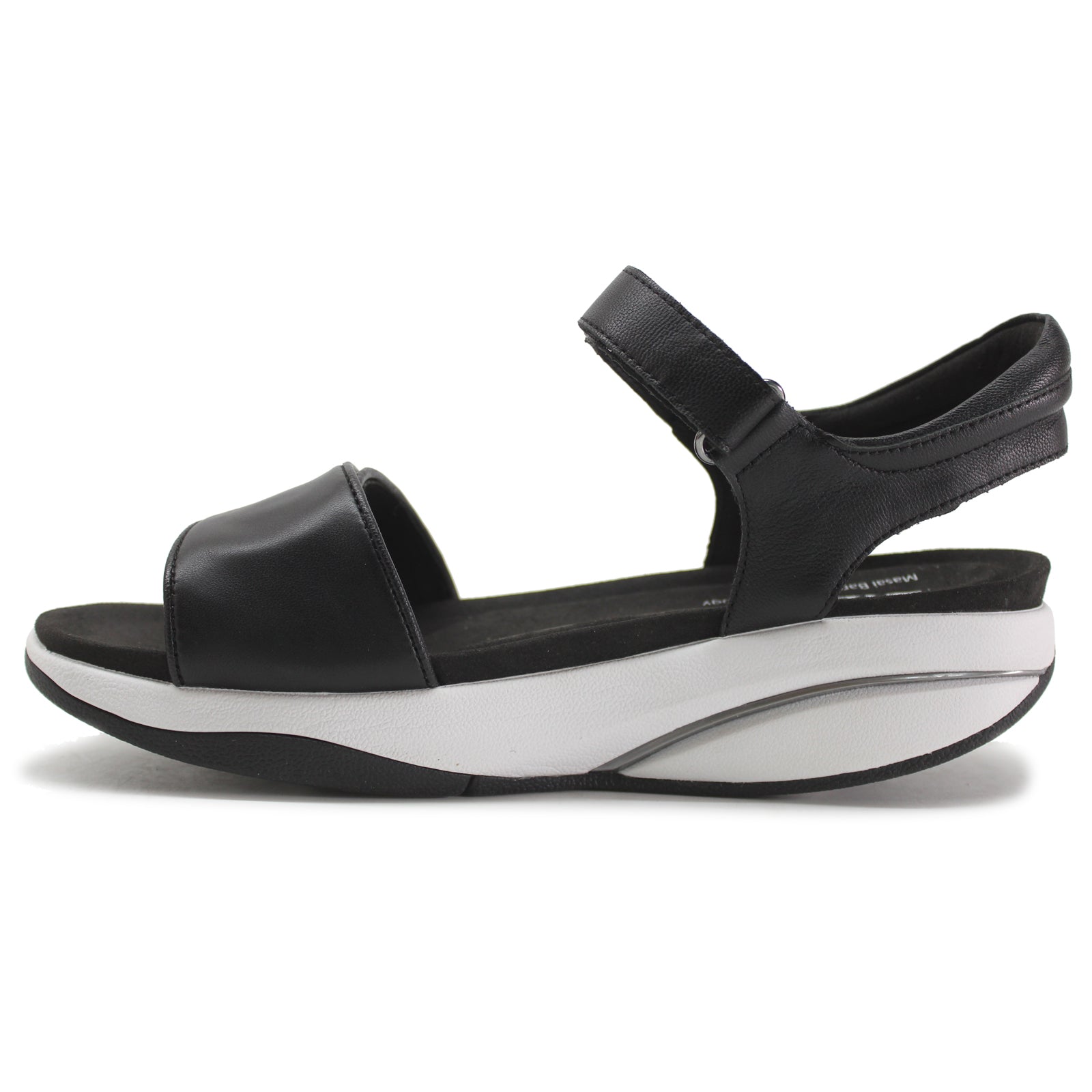 MBT Malia Leather Womens Sandals#color_black