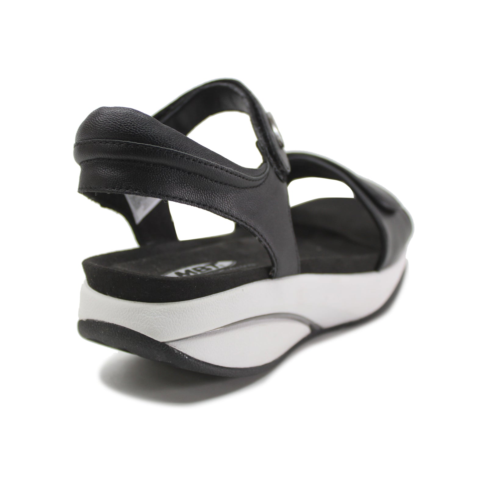 MBT Malia Leather Womens Sandals#color_black