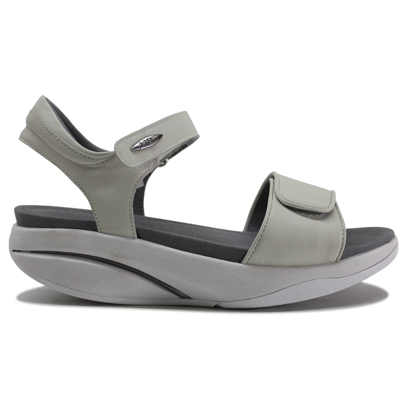 MBT Malia Leather Womens Sandals#color_white