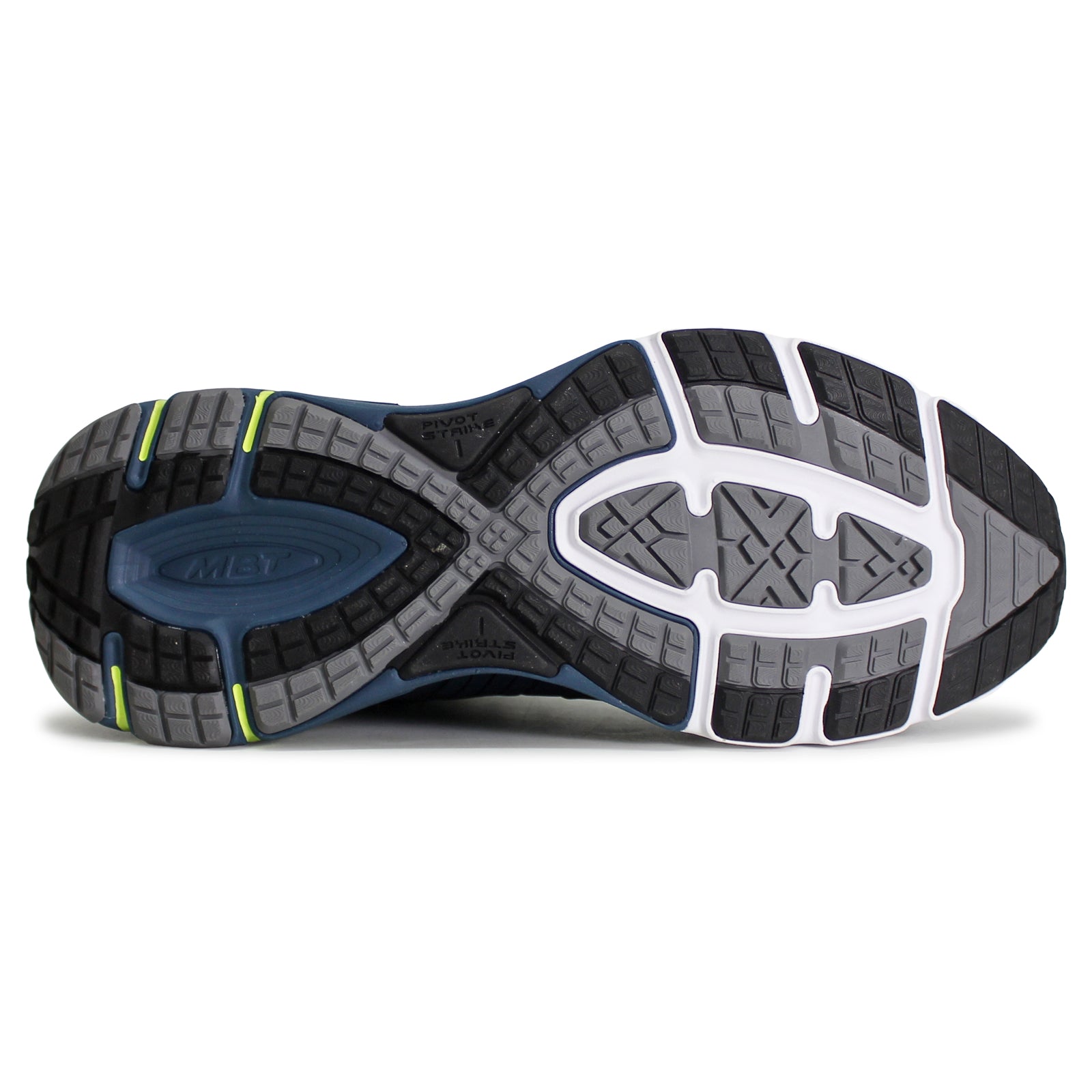 MBT 2000 II Leather Textile Womens Trainers#color_blue lime