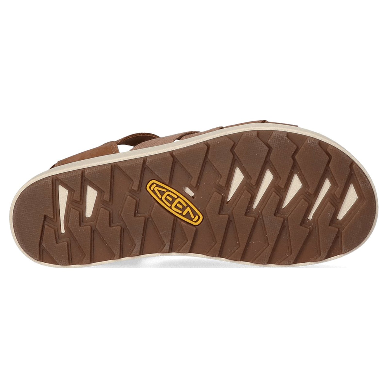 Keen Elle Mixed Strap Leather Textile Womens Sandals#color_toasted coconut birch