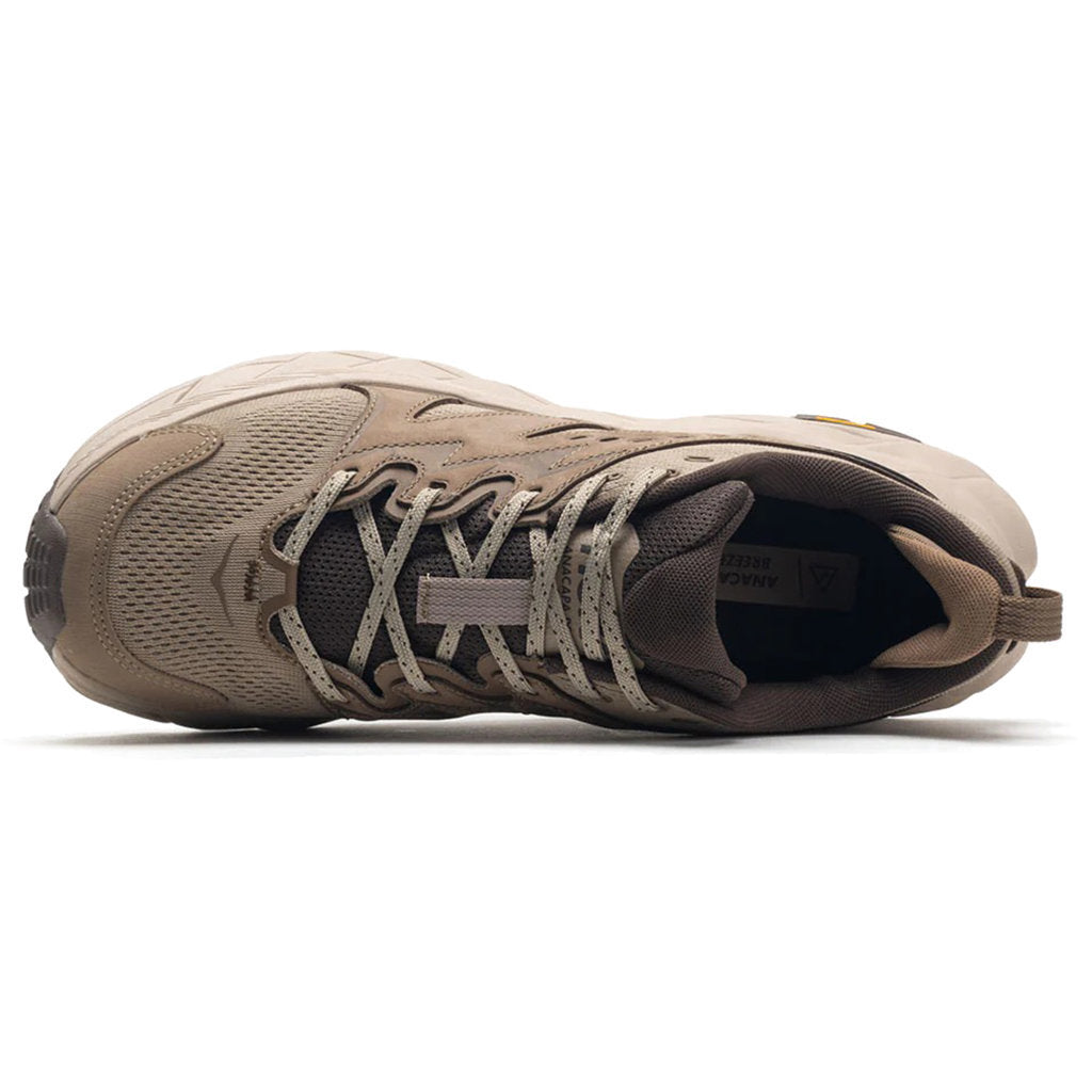 Hoka Anacapa Breeze Low Synthetic Textile Men's Running Shoes#color_dune oxford tan