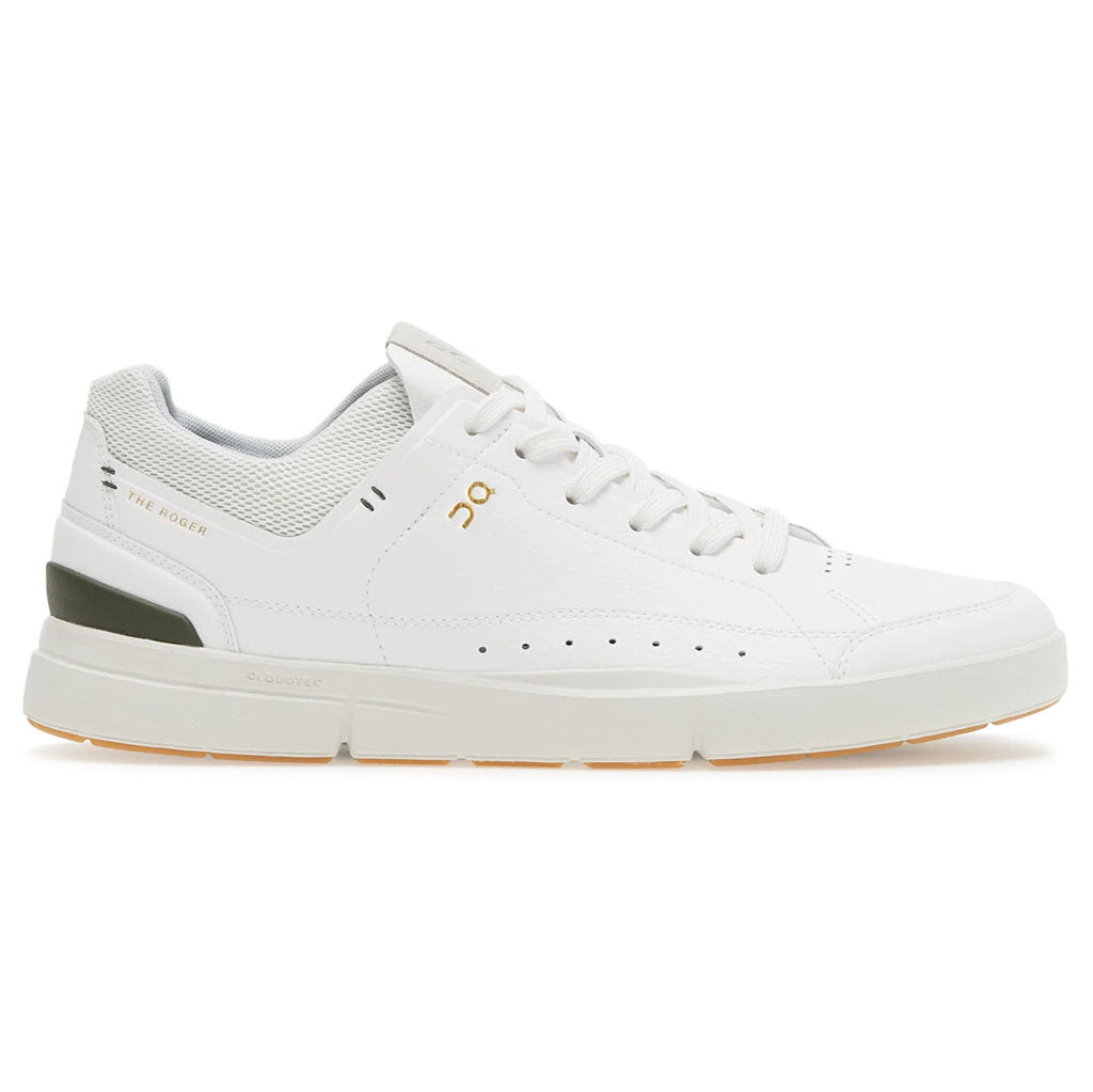 On Running The Roger Centre Court Synthetic Leather Men's Low-Top Sneakers#color_white jungle