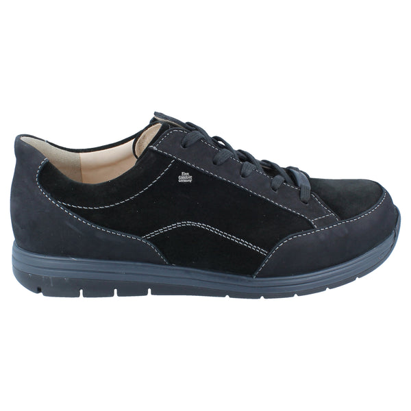 Finn Comfort Osorno Leather Men's Lace Up Black Shoes