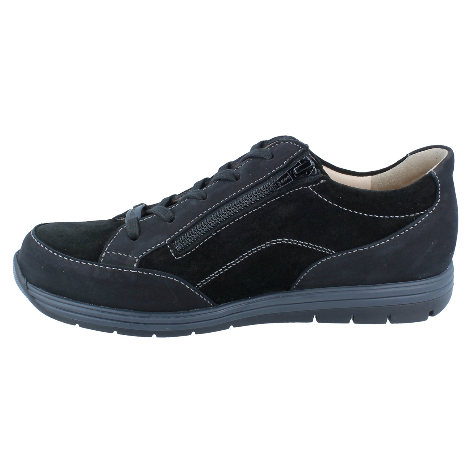 Finn Comfort Osorno Leather Men's Lace Up Black Shoes