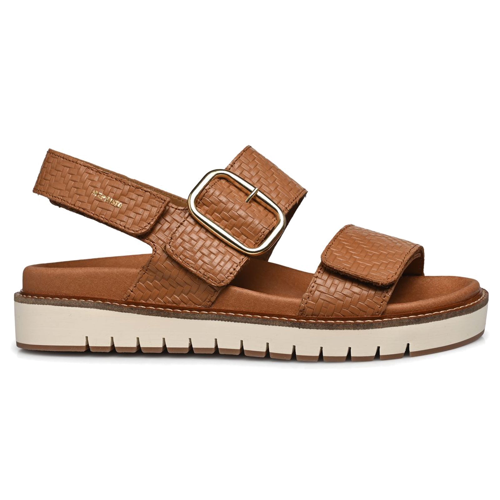 Mephisto Belona Leather Womens Sandals#color_brandy