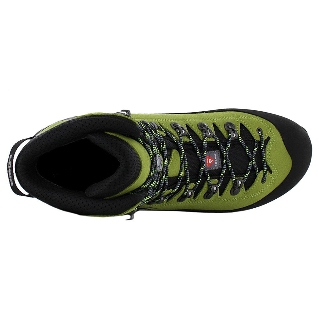 Lowa Alpine Expert II GTX Suede Textile Men's Mountaineering Boots#color_lime black