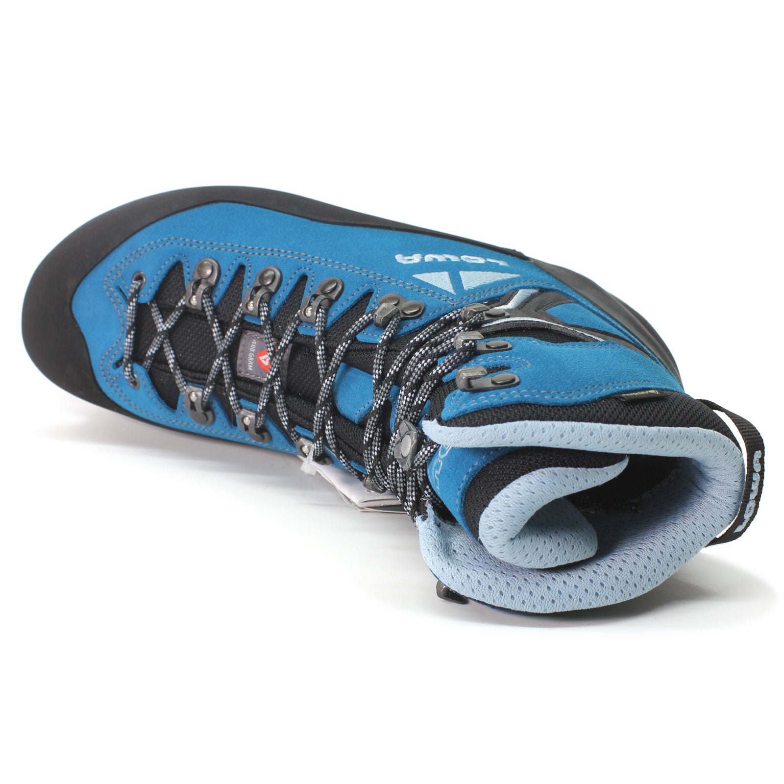 Lowa Alpine Expert II GTX Suede Textile Womens Boots#color_turquoise ice blue