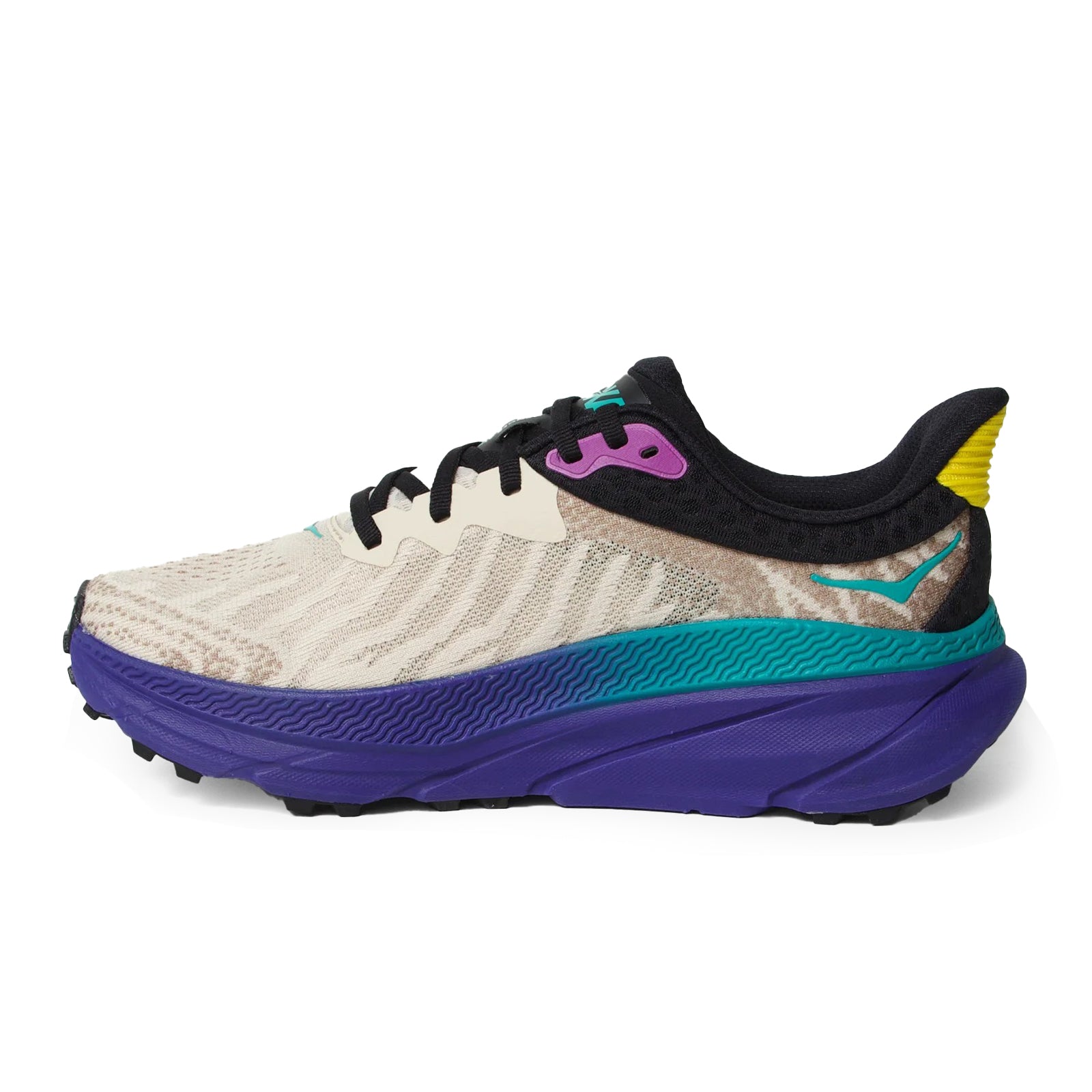 Hoka Challenger ATR 7 Textile Mens Trainers#color_oatmeal mountain iris