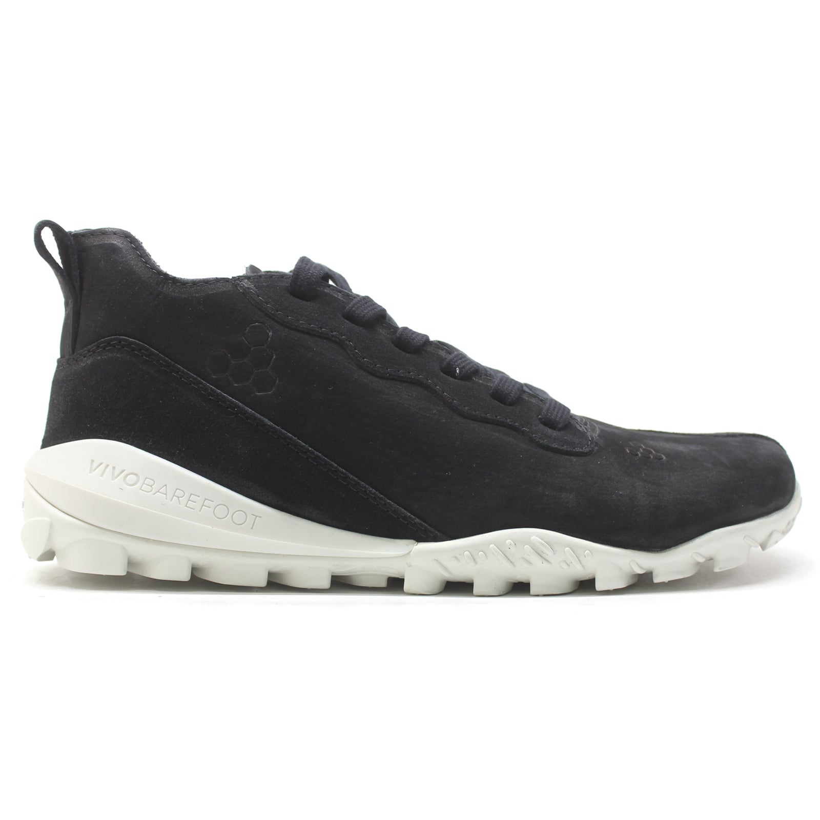 Vivobarefoot Novus Mid 303251-01 Leather Mens Trainers - Obsidian - 43#color_obsidian