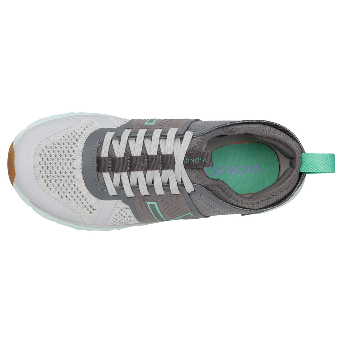 Vionic Captivate Synthetic Textile Womens Trainers#color_charcoal