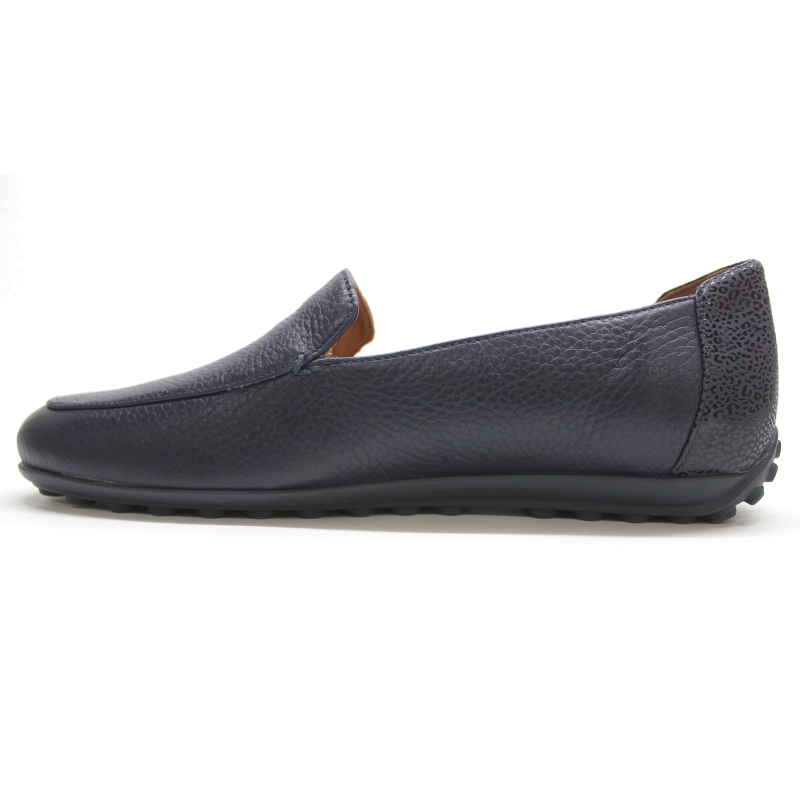 Vionic Elora Leather Womens Shoes#color_navy