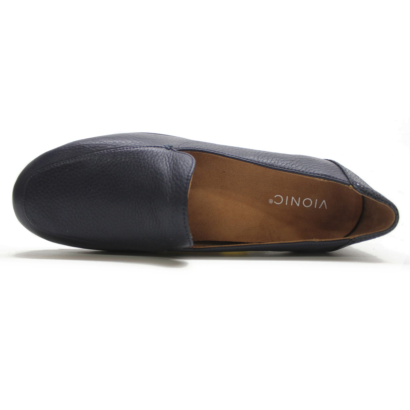 Vionic Elora Leather Womens Shoes#color_navy
