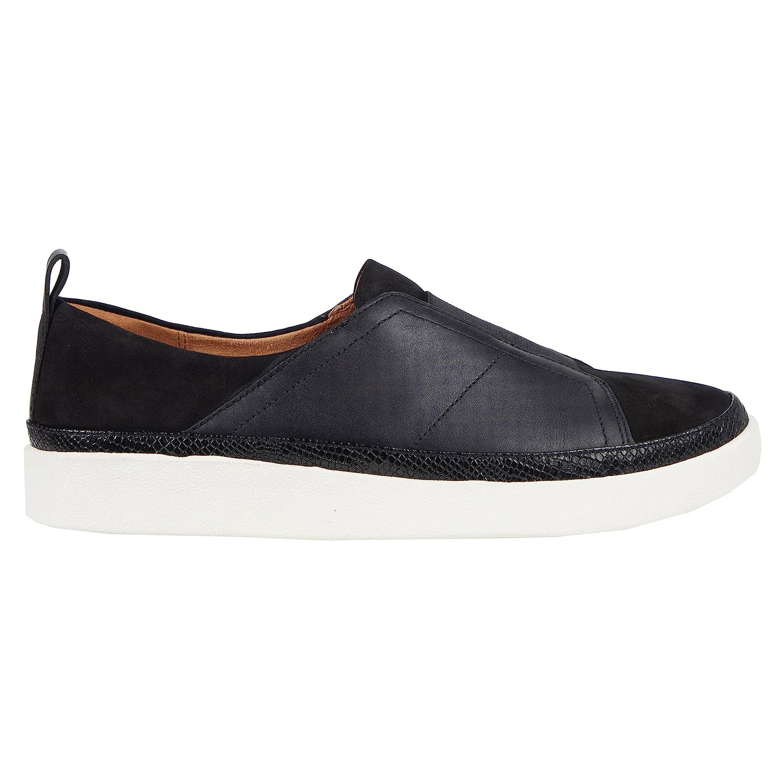 Vionic Zinah Leather Womens Shoes#color_black