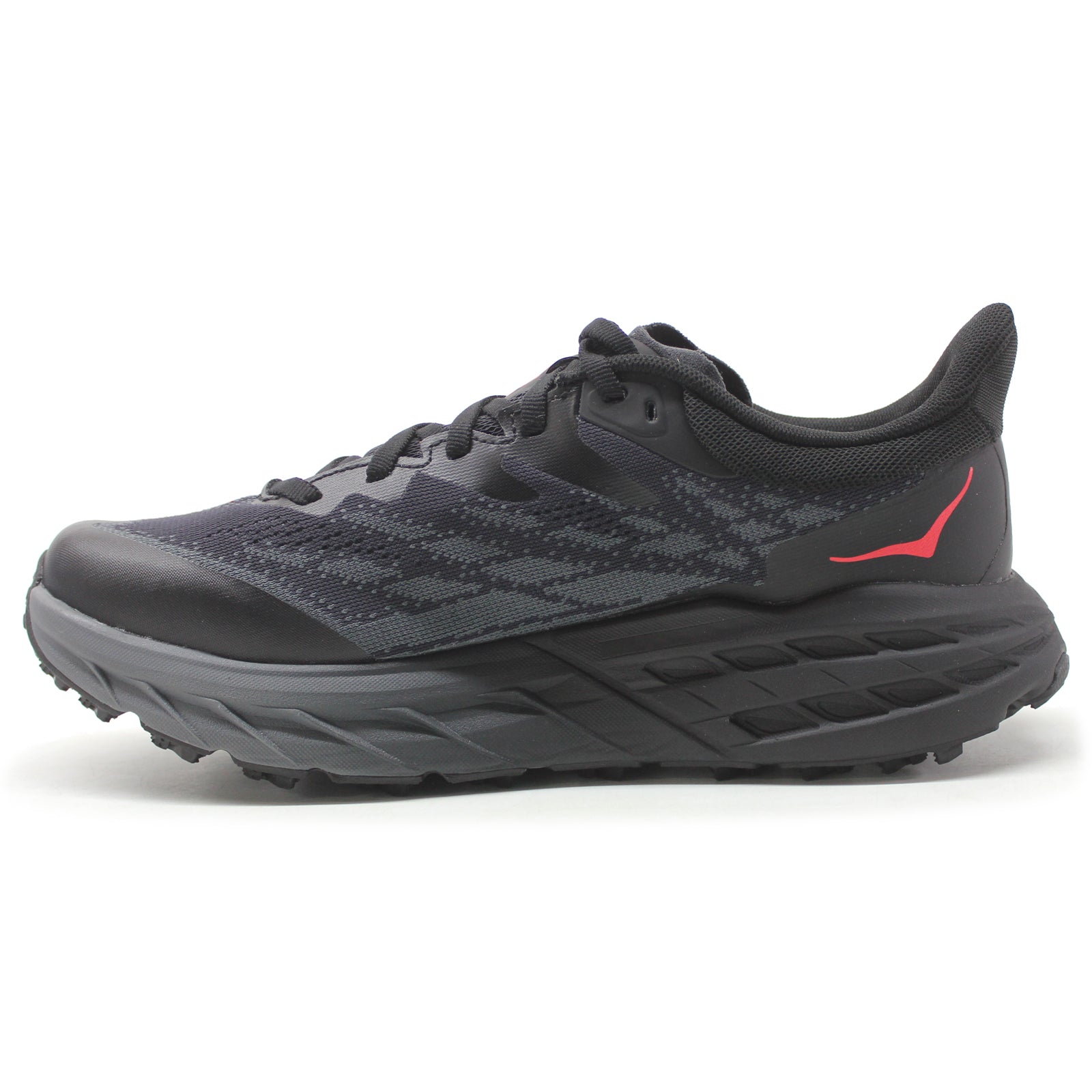Hoka Speedgoat 5 GTX 1127913-BBLC Textile Synthetic Womens Trainers - Black Black - 7.5#color_black black