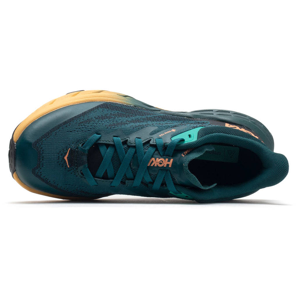 Hoka One One Speedgoat 5 GTX Textile Synthetic Womens Sneakers#color_deep teal black