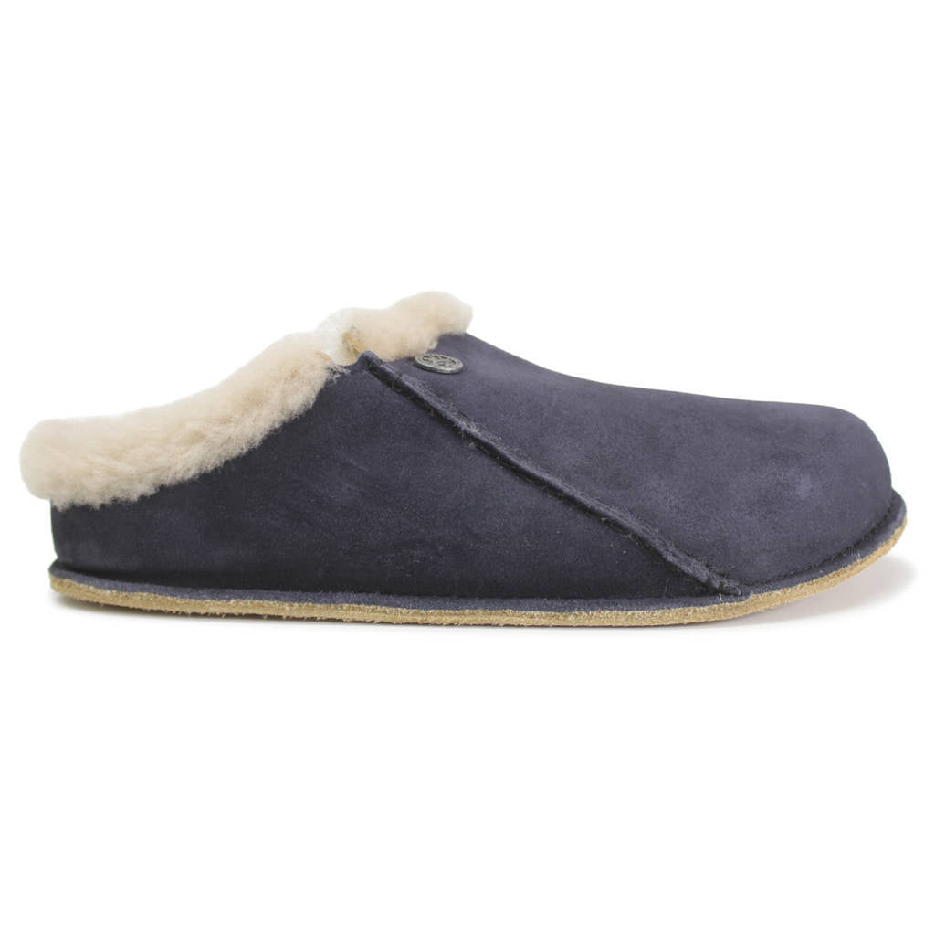 Birkenstock Zermatt Premium Shearling Suede Leather Unisex Sandals#color_midnight