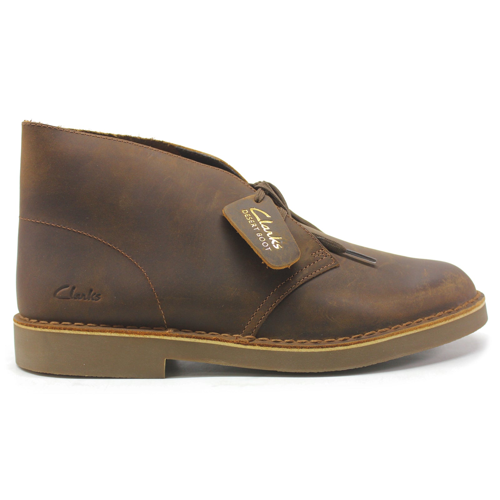 Clarks Originals Desert Boot Evo Leather Mens Boots#color_beeswax