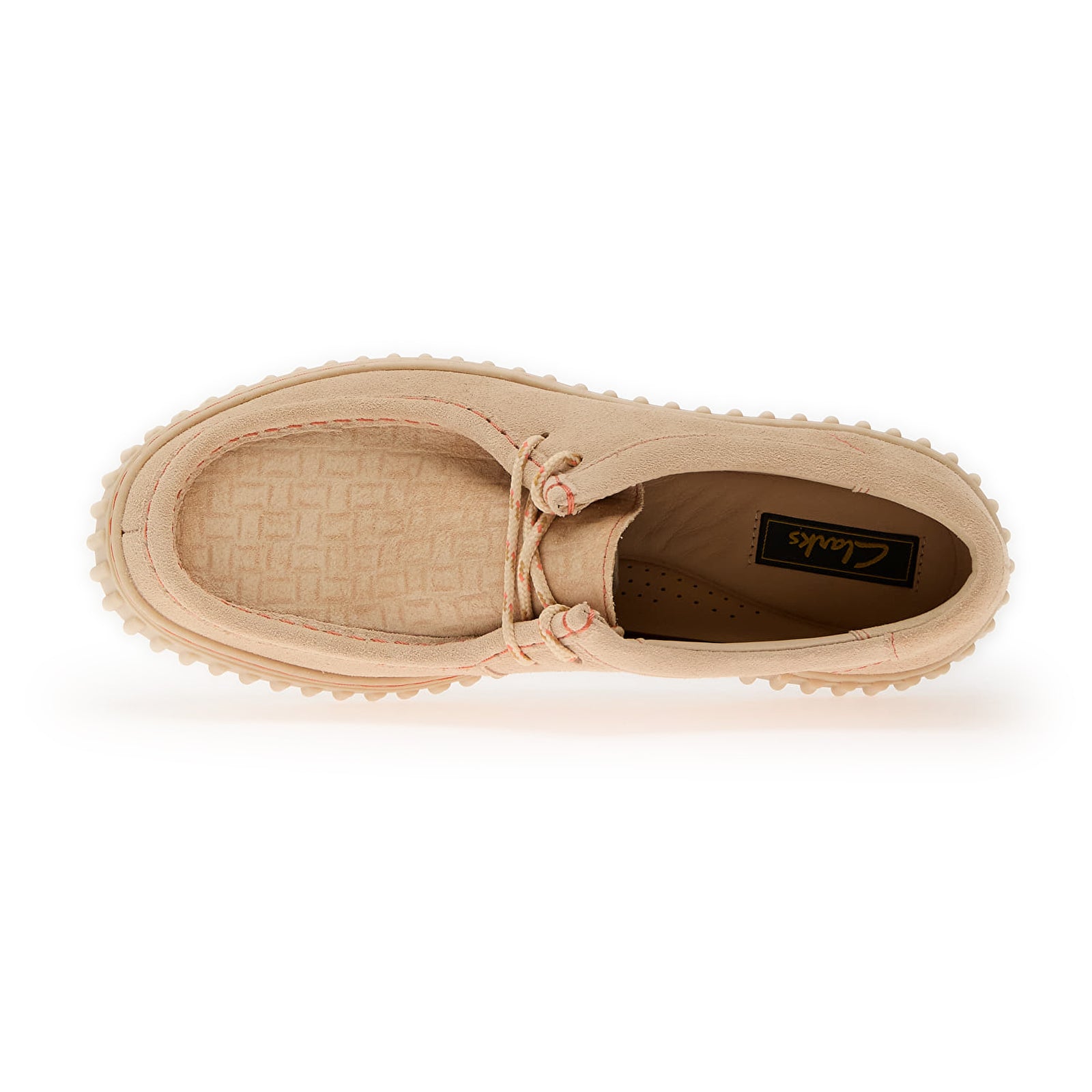 Clarks Torhill Bee Suede Womens Shoes#color_ecru