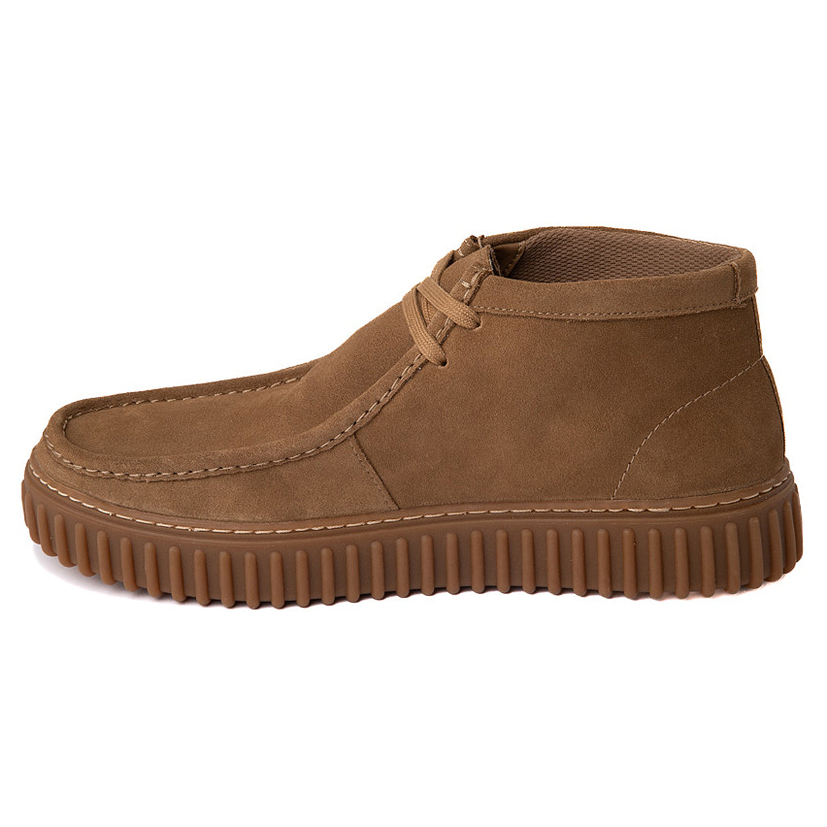 Clarks Torhill Hi Suede Mens Boots#color_dark sand