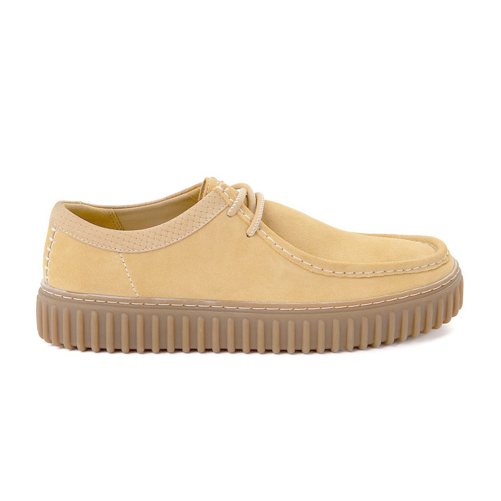 Clarks Torhill Lo Suede Mens Shoes#color_golden tan