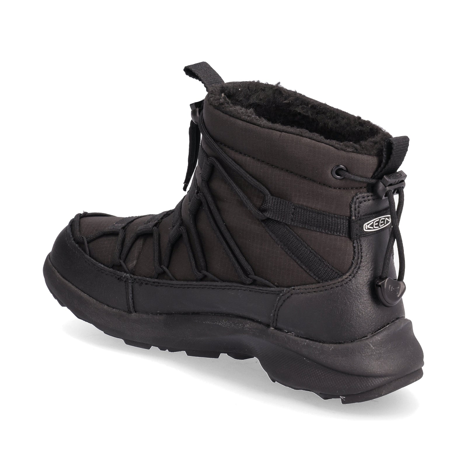 Keen Uneek SNK Chukka II WP 1026618 Textile Synthetic Womens Boots - Triple Black Black - 39.5#color_triple black black