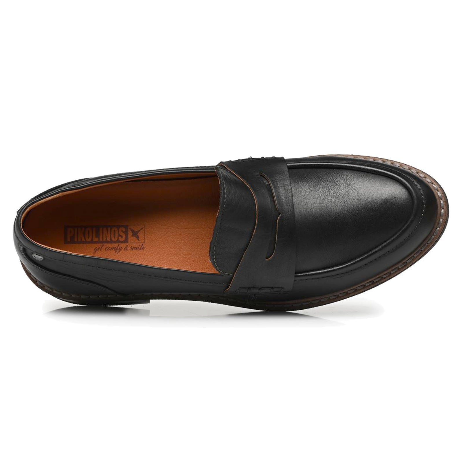 Pikolinos Aldaya W8J-3541 Leather Womens Shoes#color_black
