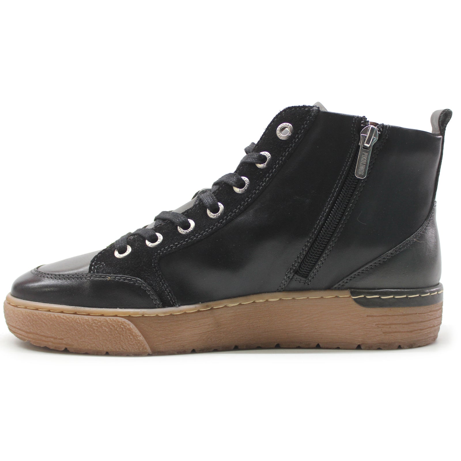 Pikolinos Vitoria W0T Leather Womens Trainers#color_black
